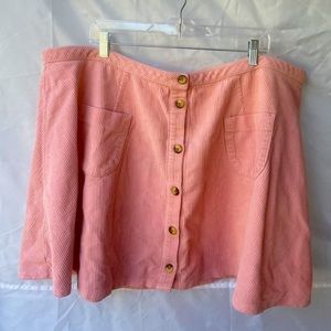 Plus Size ASOS Corduroy Skirt